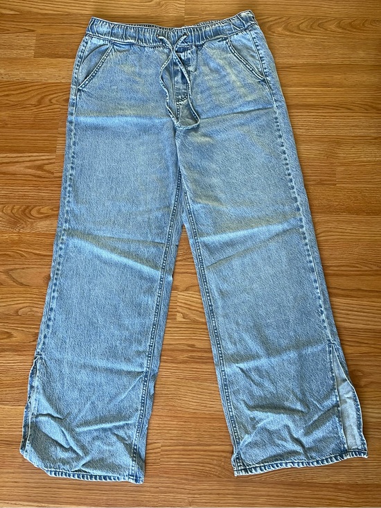 Sincerly Jules Denim - Sincerely Jules Drawstring Wide Leg Denim Pants